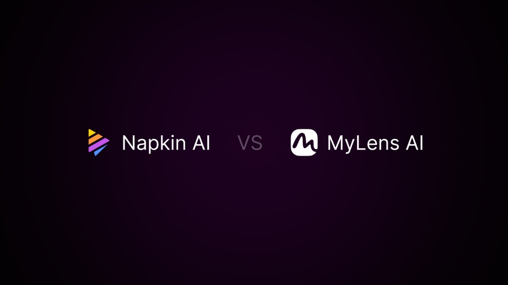 Comprehensive comparison between Napkin AI and MyLens AI platforms