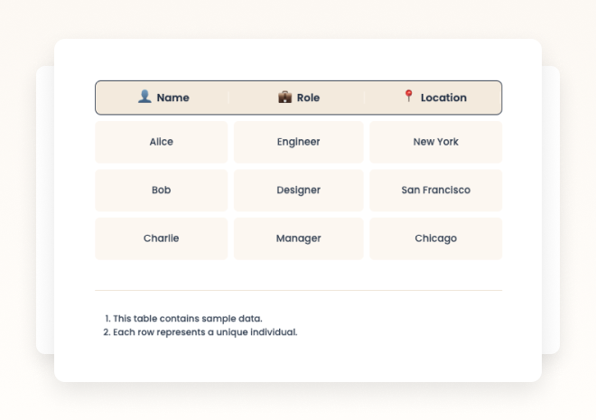 2 - AI Generates Your Table
